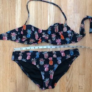JCrew Pineapple bikini